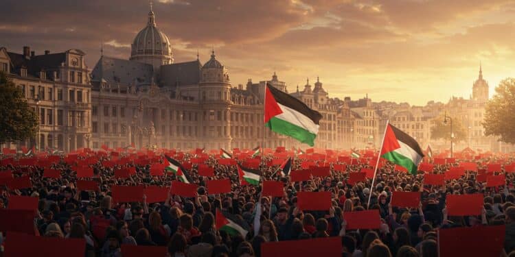 Bruxelles : Un Rassemblement Massif Pour La Palestine - Viral Mag Des milliers de manifestants à Bruxelles soutiennent la Palestine réclamant justice et sanctions contre Israël Découvrez lélan solidaire   Viral Mag