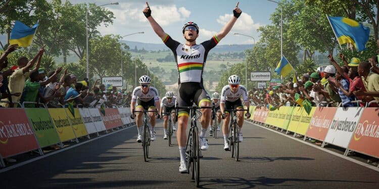 29092025   115M de téléspectateurs vibrent pour les Championnats du monde de cyclisme 2025 à Kigali Un pic à 18M lors du sacre de Pogacar  Qui a dominé la course  Cliquez pour le découvrir   Viral Mag