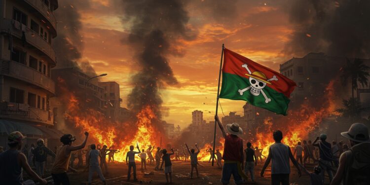 25092025   Antananarivo sombre dans le chaos  pillages incendies et gaz lacrymogènes face à la colère populaire Pourquoi la population se révolte t elle  Cliquez pour le découvrir   Viral Mag