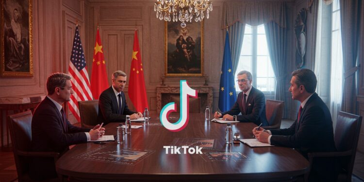 Chine-USA : Discussions Cruciales à Madrid - Viral Mag Chine et USA discutent économie et TikTok à Madrid Une trêve commerciale en jeu  Découvrez les enjeux de ces négociations tendues   Viral Mag