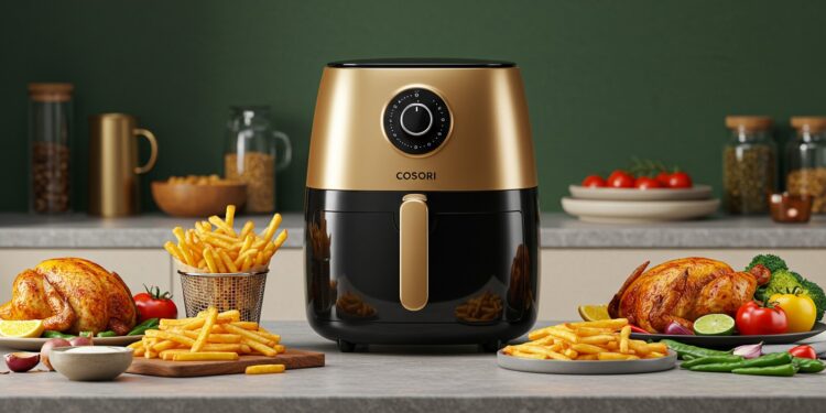 Cosori Friteuse : Révolution Saine et Savoureuse - Viral Mag Découvrez la friteuse Cosori 475  moins dhuile plus de goût  Cuisson rapide saine et polyvalente pour des repas délicieux sans effort   Viral Mag