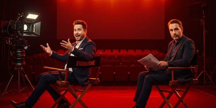 25092025   Cyril Hanouna au cinéma avec Pierre Niney  Lanimateur vedette révèle un projet inattendu Son rôle de connard va t il lancer sa carrière sur grand écran  Cliquez pour tout savoir    Viral Mag