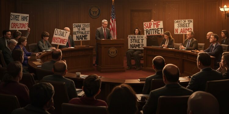 À Dearborn une dispute éclate lors dune réunion publique sur une rue nommée en lhonneur dun militant controversé Le maire expulse un habitant Que sest il passé    Viral Mag