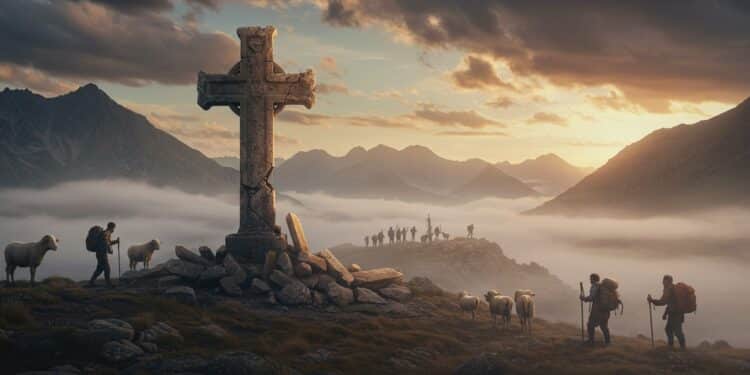 Destruction de la Croix du Col de la Crouzette : Indignation dans les Pyrénées - Viral Mag La croix du col de la Crouzette symbole pyrénéen détruite à la masse Colère des bergers et randonneurs face à cet acte de vandalisme   Viral Mag