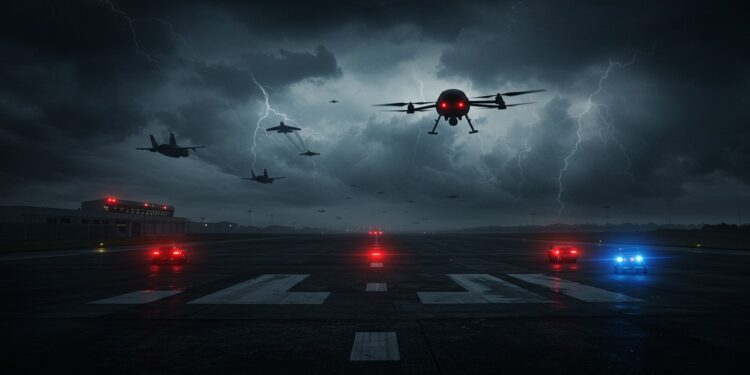 Drones Mystérieux : Copenhague et Oslo en Alerte - Viral Mag 23092025 Des drones non identifiés paralysent les aéroports de Copenhague et Oslo Une menace russe Lenquête avance mais le mystère reste entier Viral Mag