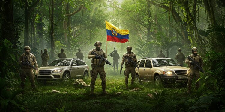 Équateur : Coup Dur Contre la Criminalité - Viral Mag LÉquateur frappe fort  26 guérilleros arrêtés 300M$ de biens saisis Découvrez lopération contre les Comandos de la Frontera   Viral Mag