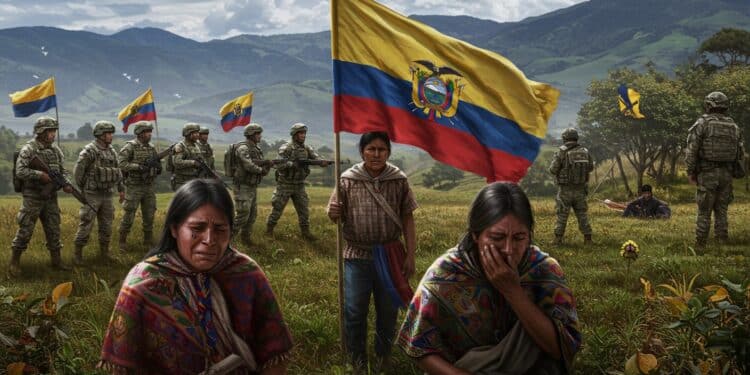 Équateur : Le Cri des Indigènes Face à la Répression - Viral Mag 30092025 En Équateur une veuve pleure son mari tué lors de manifestations indigènes Pourquoi cette crise sociale explose t elle Découvrez la vérité derrière la répression Viral Mag