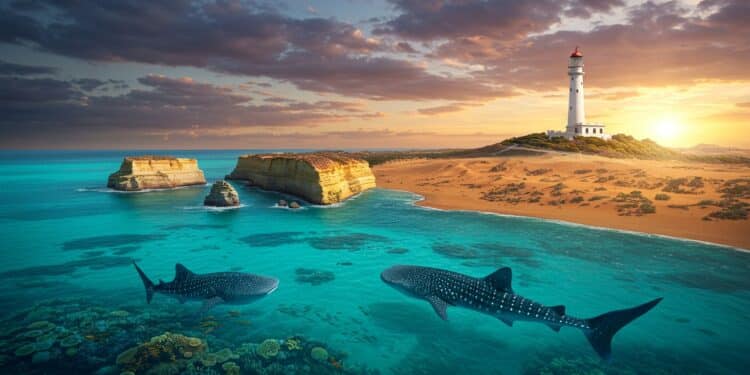 25092025   Plongez dans les eaux turquoise dExmouth et nagez avec les requins baleines  Découvrez un paradis australien entre récifs et désert Que faire sur place  Cliquez pour le savoir    Viral Mag