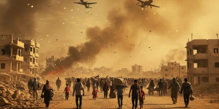 Découvrez lexode forcé de plus de 250 000 habitants de Gaza Ville sous les bombardements intensifs Analyse des impacts humanitaires et des enjeux sécuritaires dans ce conflit persistant   Viral Mag