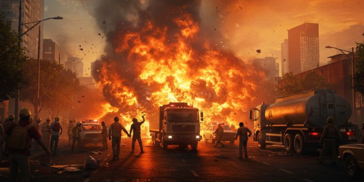 Explosion Tragique à Mexico : Drame et Solidarité - Viral Mag Une explosion de camion citerne à Mexico tue 4 personnes et blesse 90 autres Découvrez les détails de ce drame les secours et la solidarité des habitants   Viral Mag