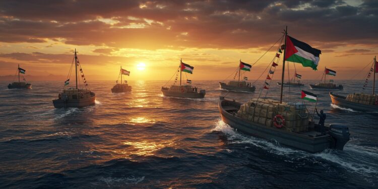 28092025   Une flottille humanitaire quitte la Sicile pour briser le blocus de Gaza défiant les obstacles Qui soutiendra cette mission courageuse  Lisez pour découvrir   Viral Mag