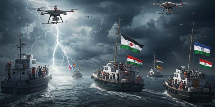 27092025   Une flottille humanitaire pour Gaza soutenue par des artistes est menacée La France et la Belgique agiront elles pour protéger leurs citoyens à bord    Viral Mag