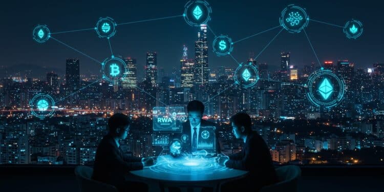 24092025   À Séoul lors du KBW 2025 des leaders mondiaux ont dévoilé comment la blockchain révolutionne la finance avec des actifs réels numérisés et des stablecoins Mais quest ce que ce nouveau modèle RWA + STO × Stablecoin pourrait changer pour léconomie globale    Viral Mag