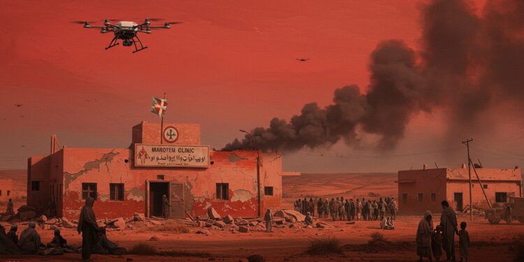 Frappe Aérienne au Darfour : Une Clinique Dévastée - Viral Mag Une frappe de drone sur une clinique au Darfour tue 12 personnes aggravant la crise humanitaire au Soudan Découvrez les détails de ce drame Viral Mag