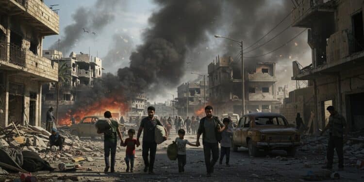 Gaza : Bombardements Intenses et Crise Humanitaire - Viral Mag 18092025 À Gaza les bombardements forcent des milliers de personnes à fuir Une crise humanitaire saggrave les hôpitaux seffondrent Que se passe t il vraiment sur le terrain Viral Mag