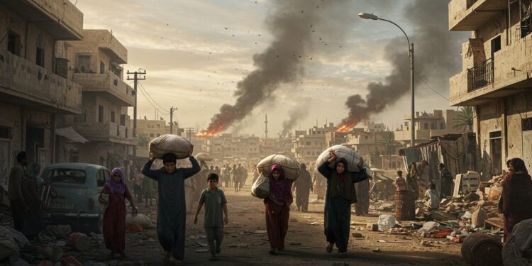 Gaza-Ville sous Pression : Une Offensive Inédite - Viral Mag 19092025   À Gaza Ville loffensive israélienne sintensifie forçant des milliers de personnes à fuir Témoignages déchirants et chaos humanitaire  que se passe t il vraiment    Viral Mag