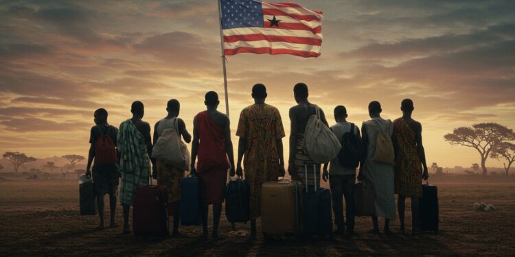 Ghana Expulse des Migrants : Drame Humanitaire - Viral Mag 23092025 Le Ghana expulse des migrants ouest africains vers le Togo après leur déportation des États Unis Quel est le sort de ces demandeurs dasile Découvrez les dessous de cette crise humanitaire Viral Mag