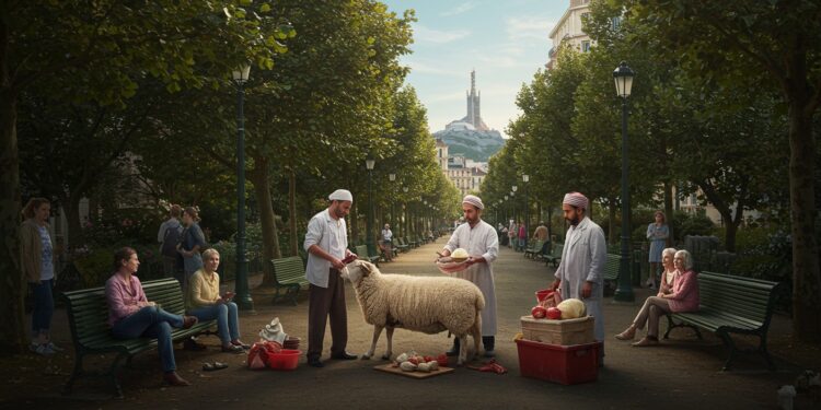 Incident Choquant à Marseille : Un Mouton Égorgé en Public - Viral Mag Un incident troublant à Marseille  trois hommes ont égorgé un mouton dans un parc Découvrez les détails les réactions et les enjeux culturels   Viral Mag