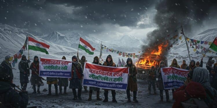 Inde : Drame au Ladakh, Autonomie Réclamée - Viral Mag 24092025 Cinq morts au Ladakh lors dune manifestation pour lautonomie Pourquoi ce territoire himalayen sembrase t il Découvrez les revendications et les tensions Viral Mag