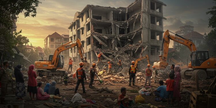 Indonésie : Drame dans une École, 38 Disparus - Viral Mag 30092025 Un effondrement dramatique dune école en Indonésie fait 3 morts et 38 disparus Les secours luttent contre des décombres instables Que sest il passé Cliquez pour en savoir plus Viral Mag