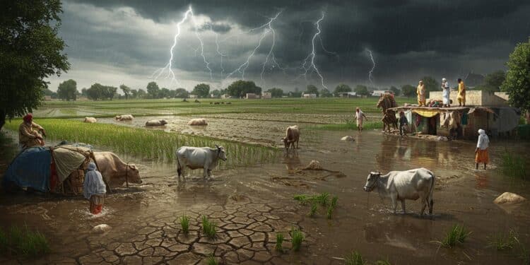 Inondations au Pendjab : Un Grenier à Blé en Péril - Viral Mag Le Pendjab grenier à blé de lInde est ravagé par des inondations Découvrez limpact sur les agriculteurs léconomie et le riz basmati   Viral Mag