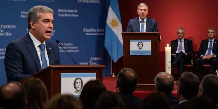 Le président argentin Javier Milei honore Charlie Kirk lors du CPAC au Paraguay appelant à poursuivre la lutte pour la liberté face au socialisme Un discours émouvant sur léconomie et la politique   Viral Mag