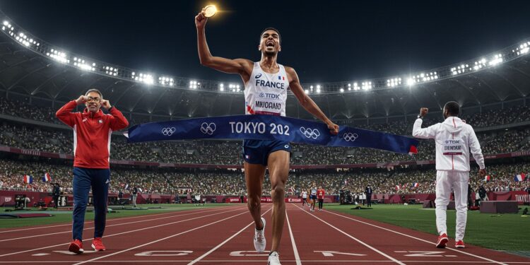 Jimmy Gressier Triomphe : Larmes et Gloire au 10 000m 2025 - Viral Mag Jimmy Gressier décroche lor au 10 000m des Mondiaux 2025 à Tokyo émeut Stéphane Diagana Découvrez son exploit historique et ses ambitions futures   Viral Mag