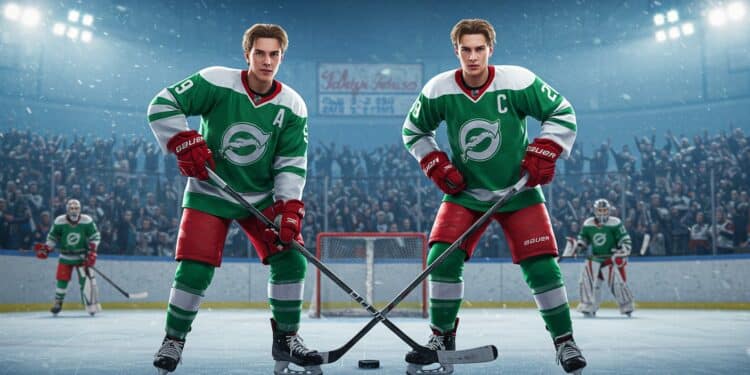 23092025   À seulement 17 ans les jumeaux Hostein dominent la glace en Ligue Magnus Qui sont ces prodiges du hockey français  Leur histoire va vous surprendre   Viral Mag