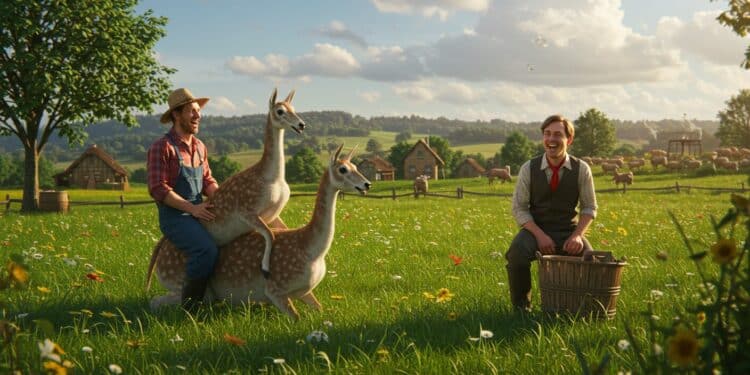 30092025   Un prétendant sous le choc face à un accouplement dalpagas dans LAmour est dans le pré  Rires et complicité au rendez vous mais que va choisir Géraldine    Viral Mag