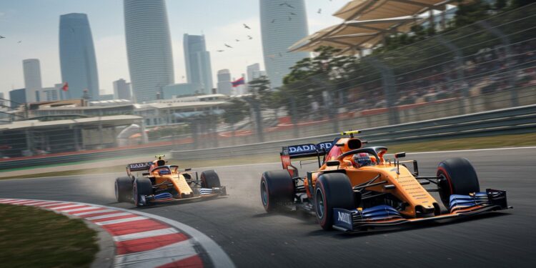 20092025   Lando Norris simpose à Bakou lors des essais libres devant Verstappen Mais qui décrochera la pole  Les vents forts bouleversent tout   Viral Mag