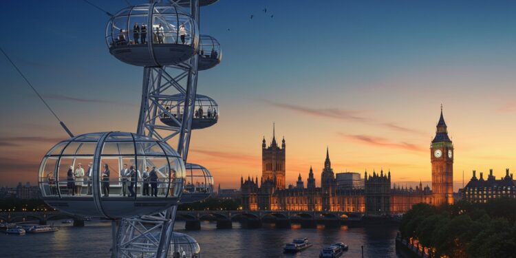 London Eye : L’Incontournable Roue Panoramique de Londres - Viral Mag Découvrez tout sur le London Eye licône de Londres offrant une vue imprenable sur la Tamise et les monuments emblématiques Horaires billets et conseils pour une visite inoubliable en 2025   Viral Mag