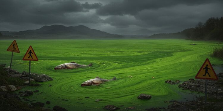 Lough Neagh Suffoque : Algues Toxiques Menacent le Lac - Viral Mag Le Lough Neagh plus grand lac du Royaume Uni étouffe sous des algues toxiques Découvrez les causes impacts et solutions urgentes pour sauver ce trésor naturel   Viral Mag