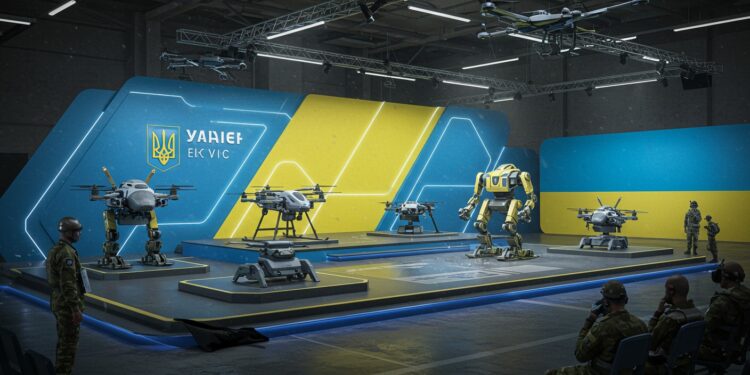 L’Ukraine Révolutionne la Tech Militaire à Lviv - Viral Mag 19092025   À Lviv lUkraine expose ses drones et robots militaires révolutionnaires attirant des investisseurs mondiaux Une nouvelle Silicon Valley émerge t elle  Découvrez ce qui se passe   Viral Mag