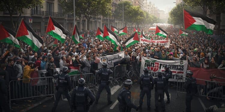 Manifestations Propalestiniennes : La Vuelta 2025 Stoppée - Viral Mag La Vuelta 2025 stoppée par des manifestations propalestiniennes à Madrid Découvrez les raisons et impacts de cette interruption brutale   Viral Mag