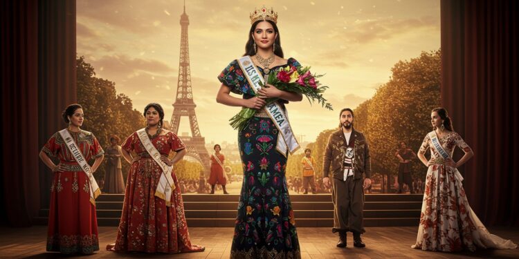 Mareva Michel : La Nouvelle Étoile de Miss France 2026 - Viral Mag 21092025 Mareva Michel 21 ans vise la couronne Miss France 2026 Franco mexicaine étudiante à lESSEC elle rêve de cinéma et de cosmétique Réussira t elle Viral Mag