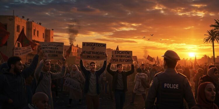 28092025   Des jeunes marocains manifestent pour un avenir meilleur mais la répression sintensifie Que réclament ils vraiment  La suite va vous surprendre   Viral Mag