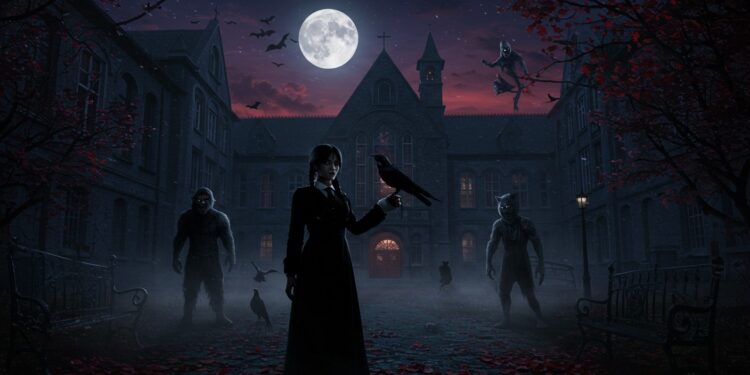 Mercredi Saison 3 : Mystères et Révélations Attendues - Viral Mag Mercredi saison 3  quels secrets entourent Enid Ophélia et Tyler  Découvrez les intrigues et attentes pour la suite sombre de la série Netflix   Viral Mag