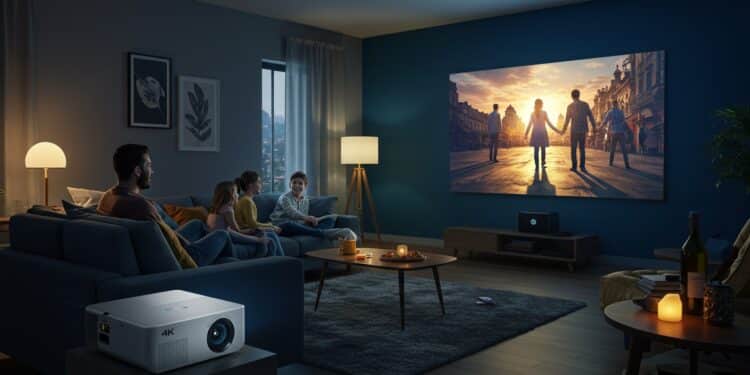 Découvrez le vidéoprojecteur 4K Happrun noté 445 pour un cinéma à domicile Compact polyvalent et abordable il transforme votre salon    Viral Mag