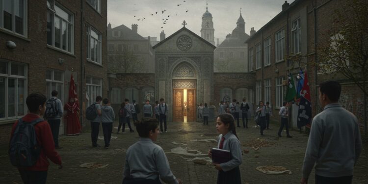 Une salle de prière découverte dans une école publique à Molenbeek suscite la controverse Gestion douteuse et refus de cours par des élèves interrogent la neutralité   Viral Mag