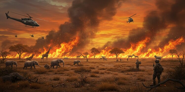 28092025   La Namibie déploie 500 soldats pour sauver le parc dEtosha ravagé par un incendie La biodiversité est en péril mais jusquoù ira cette crise    Viral Mag