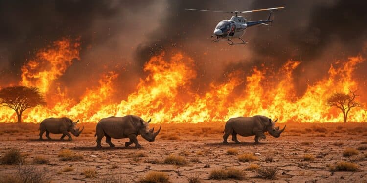 28092025   La Namibie lutte contre un incendie dévastant Etosha menaçant sa faune unique 500 soldats déployés mais la crise saggrave Que va t il advenir du parc    Viral Mag