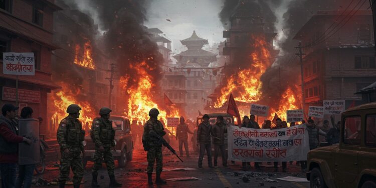 Népal : Chaos à Katmandou Après les Émeutes - Viral Mag Violences démissions et tensions au Népal  découvrez les causes et conséquences des émeutes à Katmandou Une crise politique majeure secoue le pays   Viral Mag