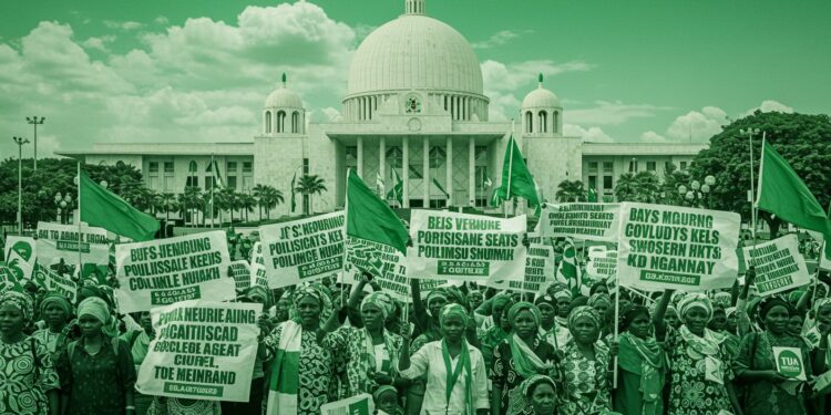 Nigeria : Les Femmes Réclament Leur Place en Politique - Viral Mag 22092025 À Abuja des femmes se mobilisent pour plus de sièges au parlement Leur combat pour légalité secoue le Nigeria Quel avenir pour la représentation féminine Viral Mag