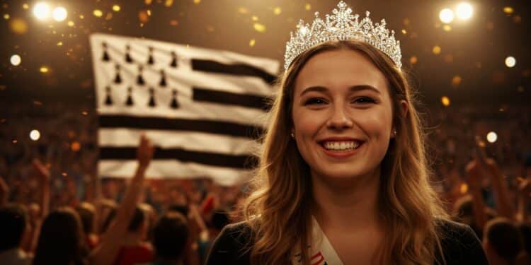 Ninon Crolas : La Nouvelle Étoile de Miss France 2026 - Viral Mag 27092025 Ninon Crolas 18 ans sacrée Miss Bretagne 2025 vise Miss France 2026 De la gymnastique à la médecine découvrez son parcours inspirant mais réussira t elle à décrocher la couronne nationale Viral Mag