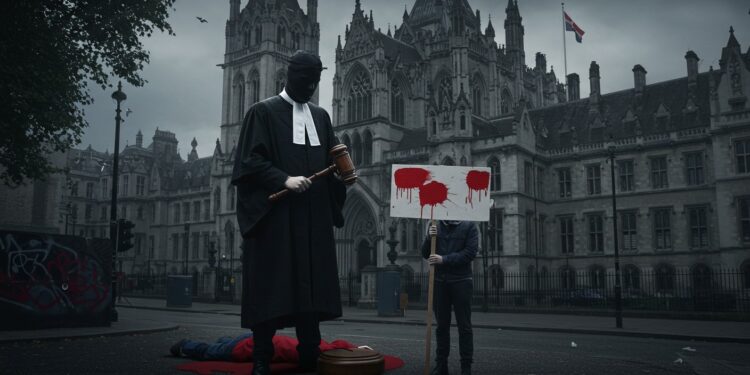 Nouveau Banksy à Londres : Un Cri pour la Liberté - Viral Mag Un nouveau pochoir de Banksy surgit à Londres dénonçant la répression des manifestations propalestiniennes Découvrez son message percutant   Viral Mag