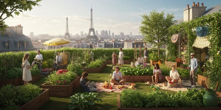 Paris Transforme Ses Toits En Espaces De Vie Innovants - Viral Mag 27092025 Paris redessine son ciel avec des toits terrasses végétalisés et branchés Agriculture urbaine espaces de vie jusquoù ira cette révolution des hauteurs Viral Mag