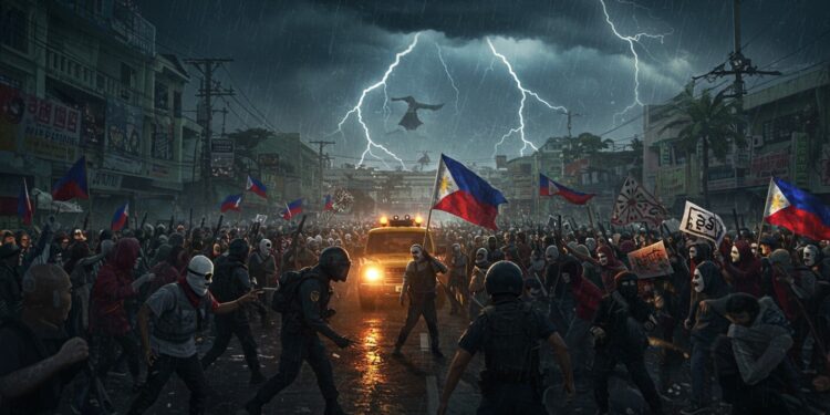 Philippines : Scandale et Manifestations Secouent Manille - Viral Mag 22092025 Manille sembrase 216 arrestations lors de manifestations anti corruption Un scandale de faux projets coûte des milliards Quels secrets cachent les détenus Viral Mag