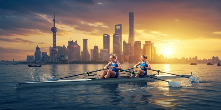 Première Finale Mondiale Historique pour le Duo Français - Viral Mag 23092025 Emma Cornelis et Hezekia Peron soffrent une finale mondiale historique en aviron à Shanghai Une première depuis 1995 pour la France Que vont elles accomplir jeudi Viral Mag