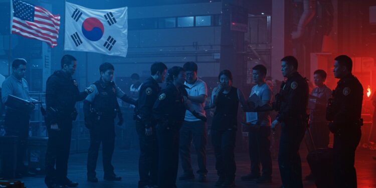 Raid en Géorgie : 300 Sud-Coréens Arrêtés dans une Usine - Viral Mag 300 Sud Coréens arrêtés dans une usine Hyundai LG en Géorgie lors dun raid anti immigration Quelles conséquences pour les relations USA Corée du Sud    Viral Mag