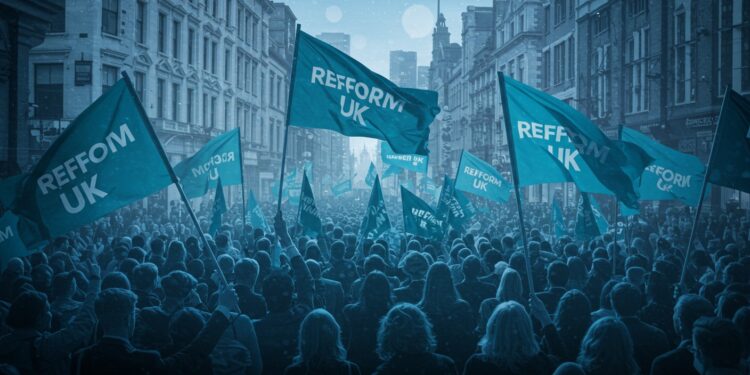 Reform UK : La Nouvelle Vague Politique Britannique - Viral Mag Reform UK parti dextrême droite gagne du terrain au Royaume Uni en séduisant les déçus des partis traditionnels Découvrez ce phénomène politique Viral Mag